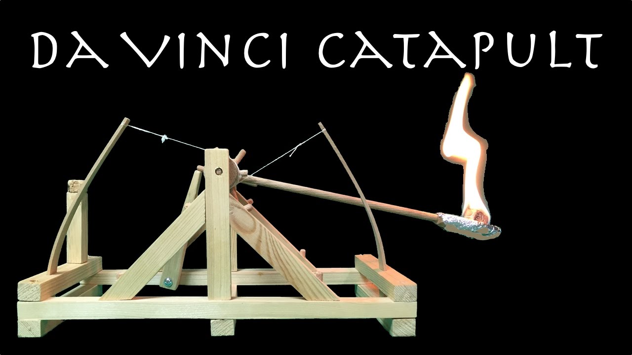 Как сделать daVinci катапульту DIY деревообработка для детей