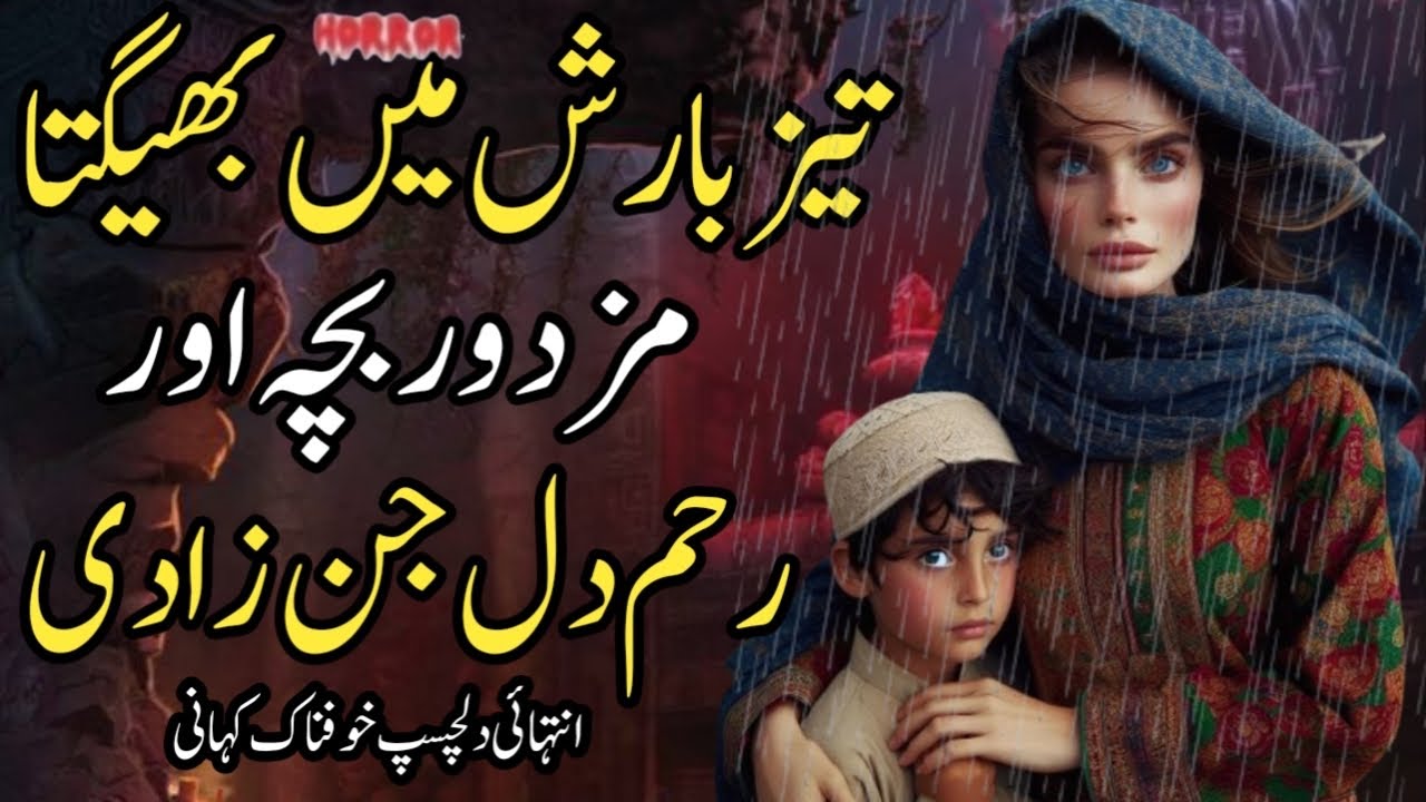 Teiz Barish Mein Bheegta Mazdor Bacha Aur Rehmdil Jinzadi | Intehai Dilchasp Khofnak Kahani