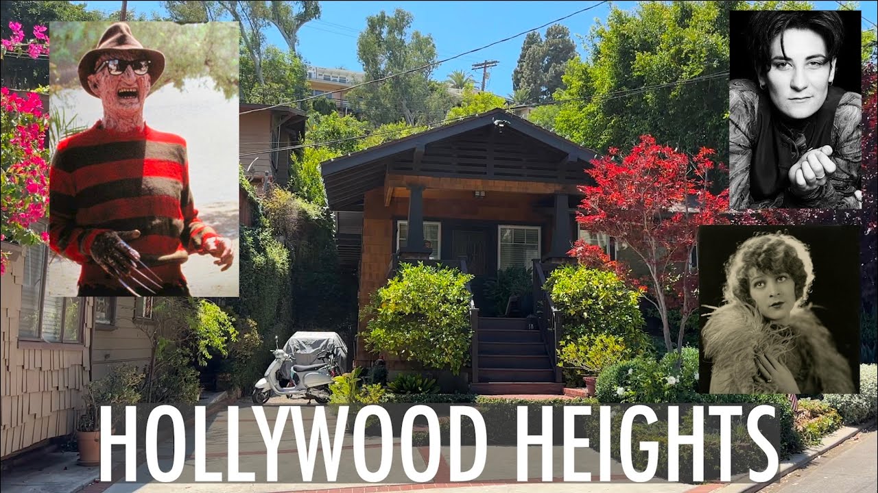 Story Location Tour- Homes of Robert Englund, k.d. lang, Edgar Rice Burroughs in HOLLYWOOD HEIGHTS