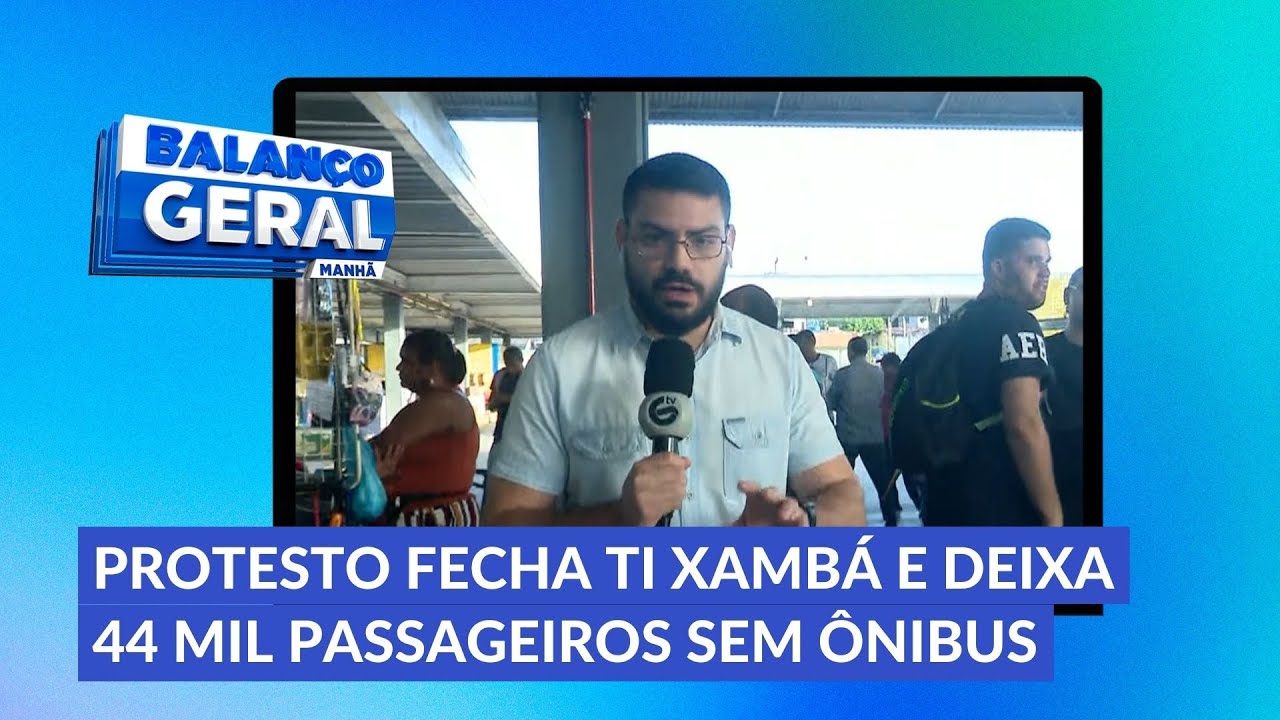 Protesto fecha TI Xambá e deixa 44 mil passageiros sem ônibus para ir ao trabalho