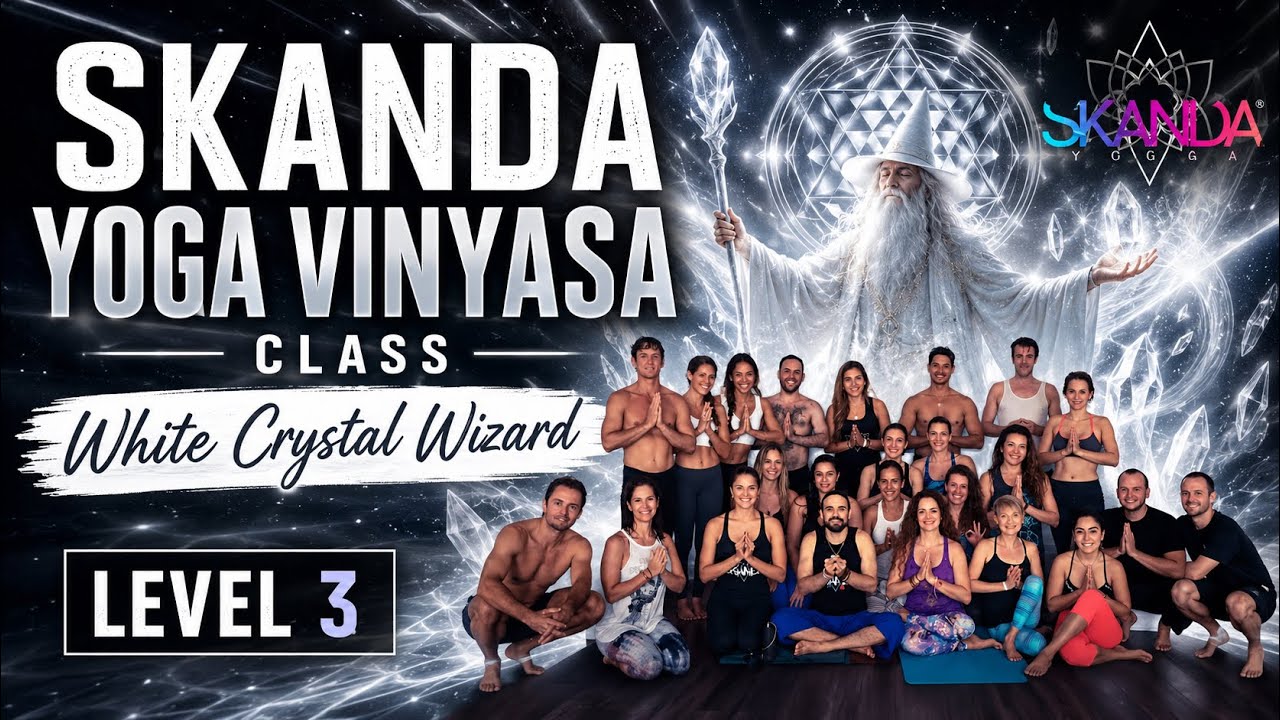 Skanda Yoga Vinyasa Class Advanced Level 3 - White Crystal Wizard - 