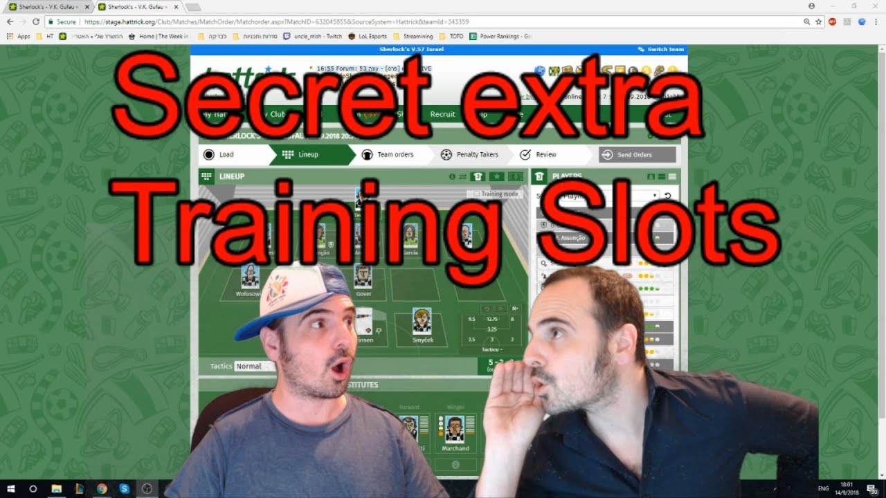 Secret Extra Training #Hattrick