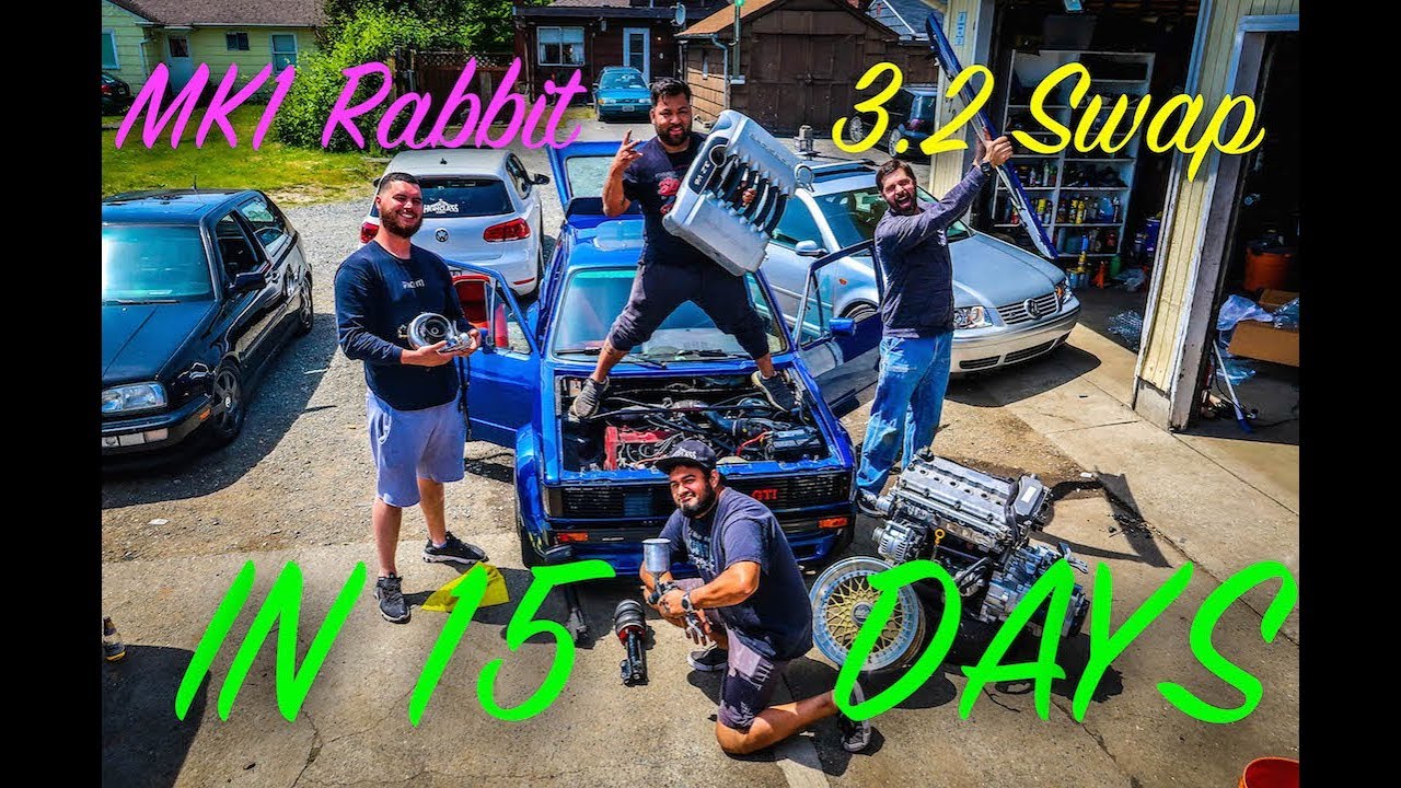 Mk1 Rabbit R32 Swap * 15 Day Challenge * Pt.1