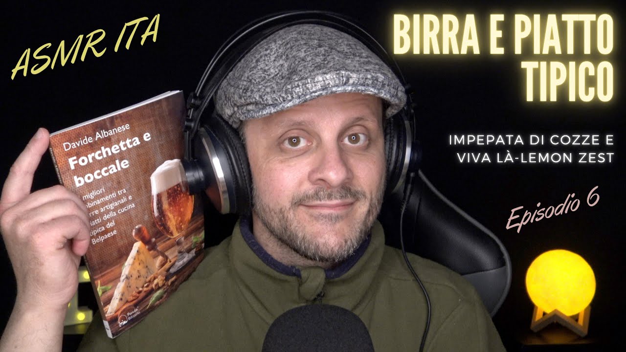 ASMR ITA | Birra e Piatto tipico. Vi riporto i migliori abbinamenti | Whispering Reading Ep. 6 🐚🍺😴