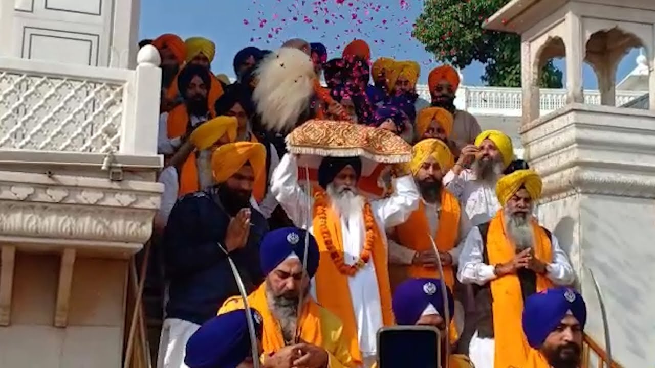 Nagar kirtan taken out on Guru Teg Bahadur death anniversary at the Golden Temple in Amritsar