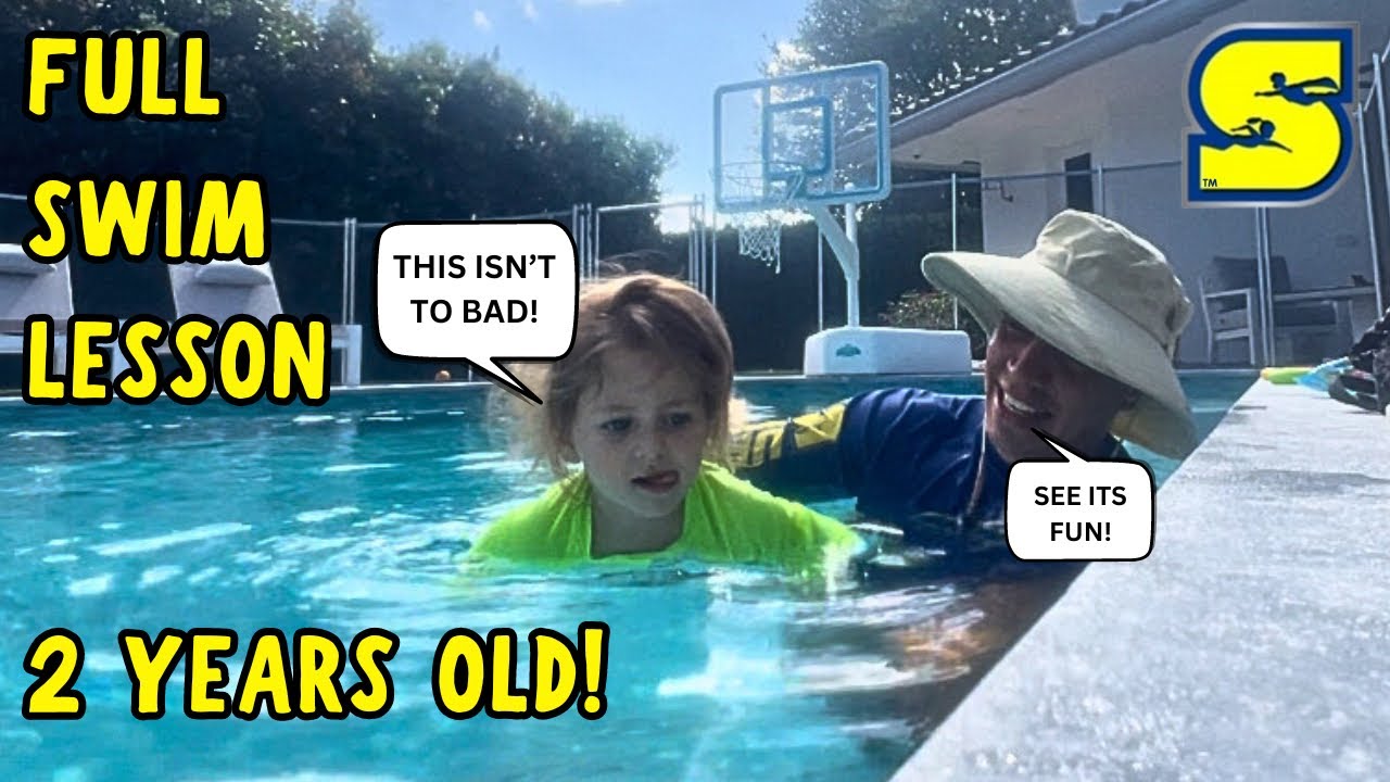 SWIM LESSON FOR 2 YEAR OLD | Full Lesson breakdown | Learn to teach a child to swim