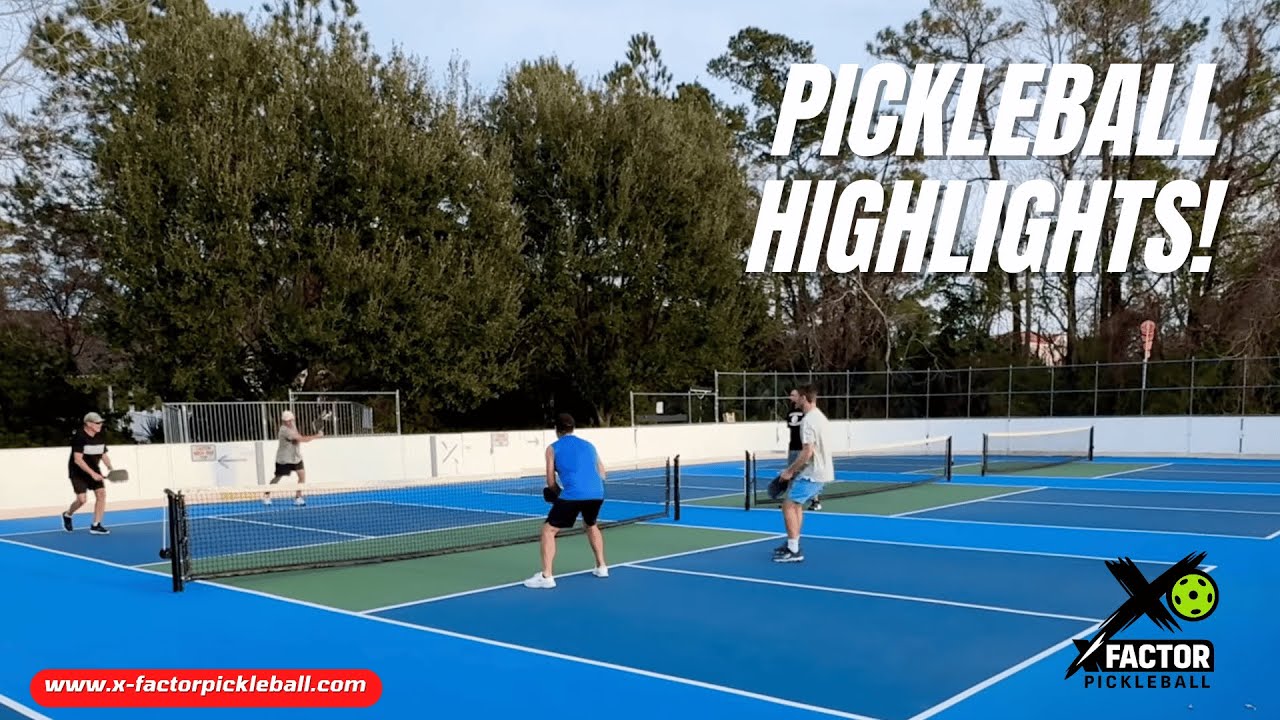 Pickleball Highlights🔥.  A Fantastic Match In Central Park of North Myrtle Beach, SC!