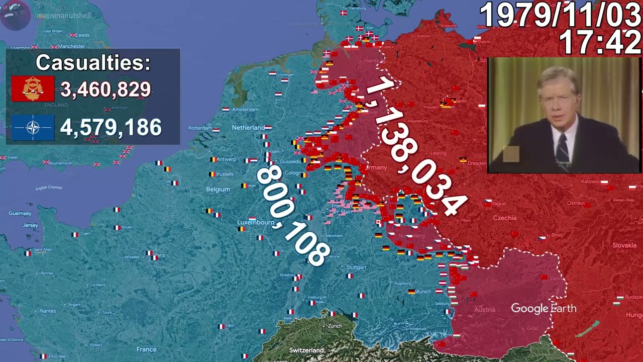 7 Days to the River Rhine using Google Earth