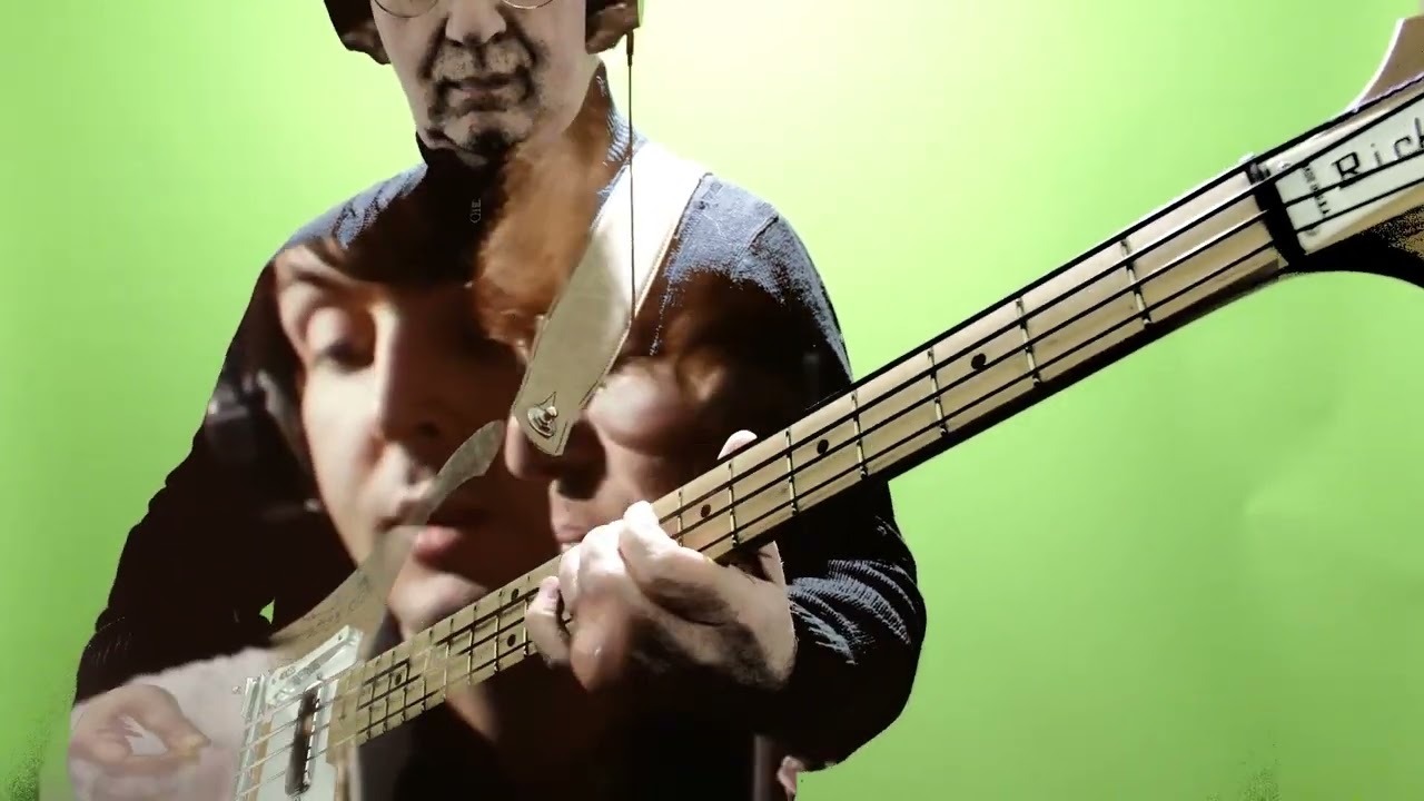 THE BEATLES -  HEY BULLDOG BASS COVER