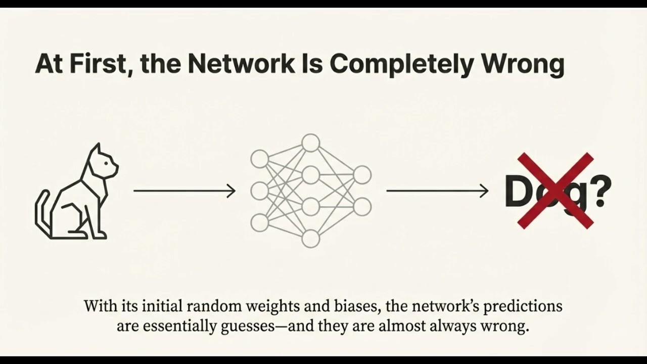 How AI Actually Learns | Neural Networks Explained in 60 Seconds