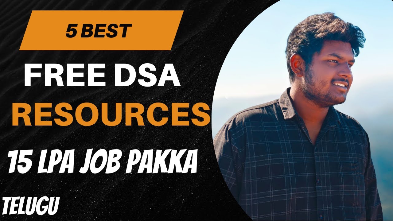Изучите DSA FAST с помощью 5 лучших БЕСПЛАТНЫХ ресурсов | Telugu lo Explained