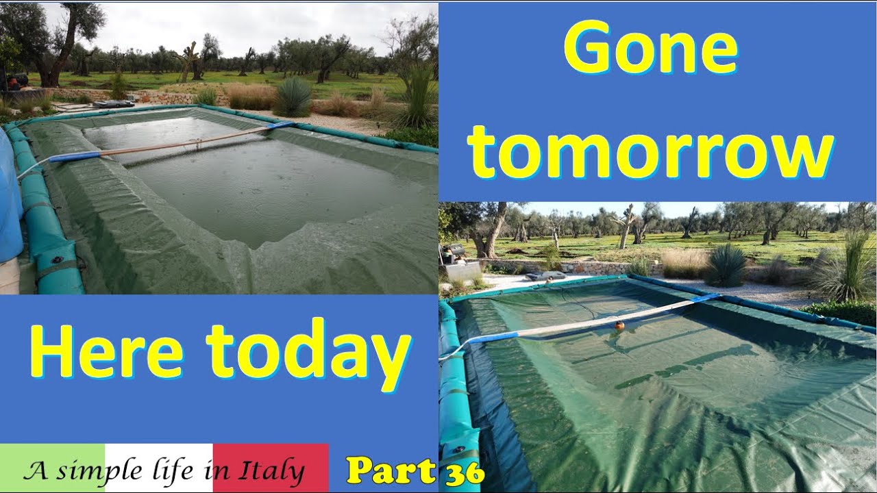 Innovative way to collect thousands of litres of rainwater... #ITALY LIFE