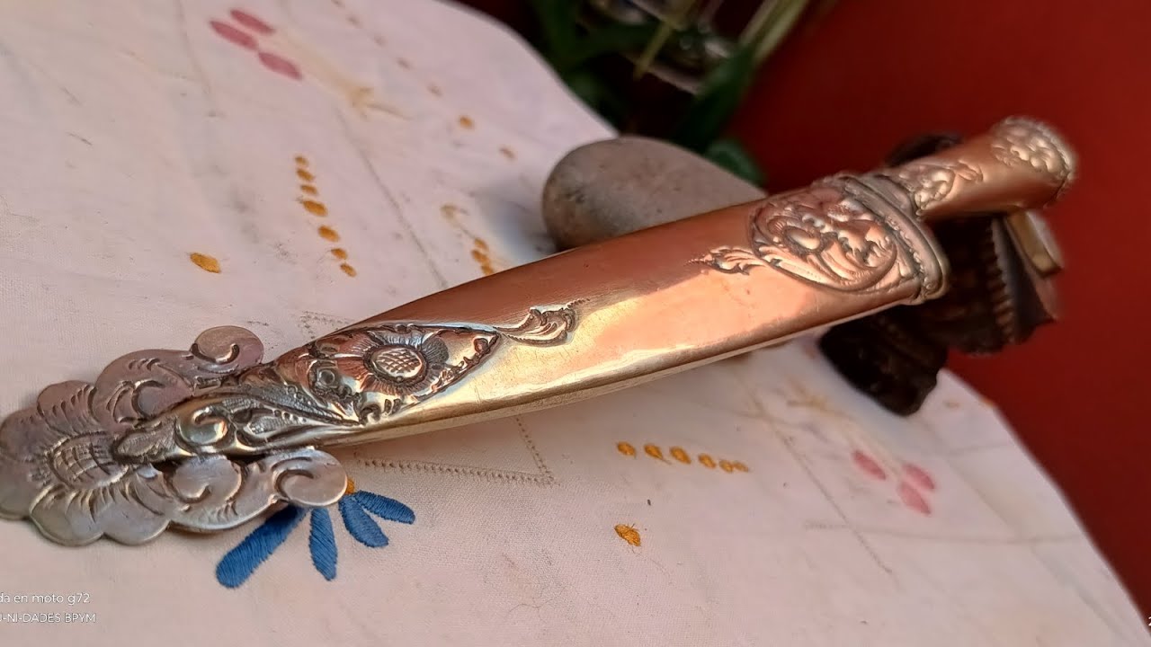 Antiguo Gran Cuchillo Gaucho Facon De cintura Heinr. BÖKER Solingen Alemania Arbolito alpaca
