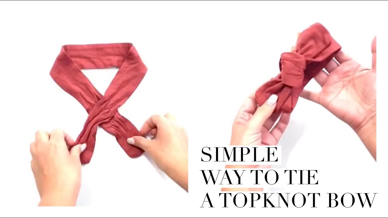 Simple Way to Tie a Topknot Bow Tutorial