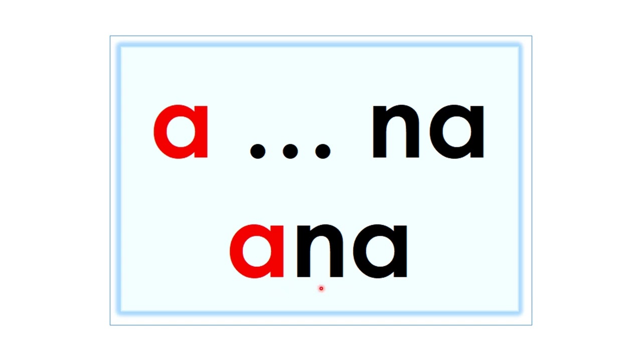 Basic Malay Reading - na - ni - nu