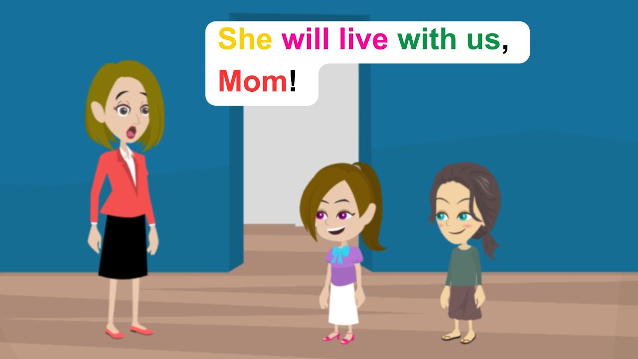 Ella decides to help a strange girl - Funny English Animation - Ella English