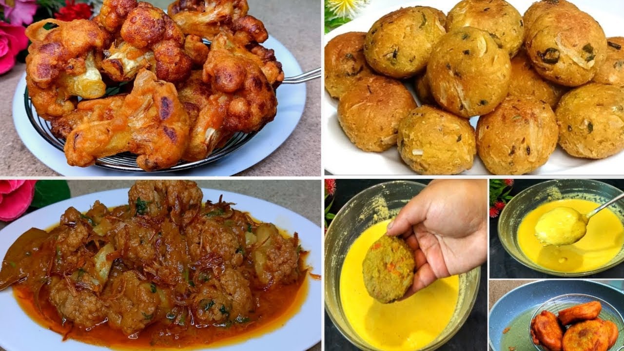 শীতকালে সকাল বিকেলের নাস্তার জন্য ফুলকপি দিয়ে ভীষণ মজার ৪টি ভিন্ন স্বাদের রেসিপি | Snacks Recipes