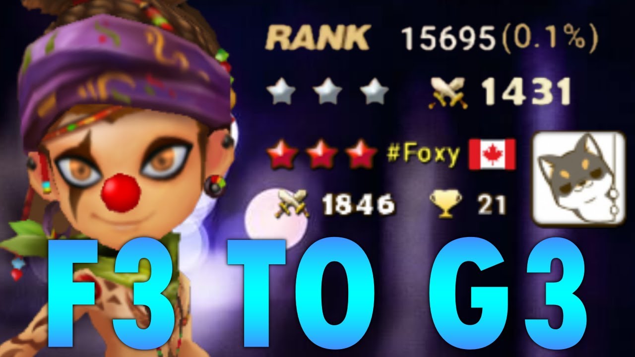 400+ point climb in 45 minutes (F3 to G3) - Summoners War