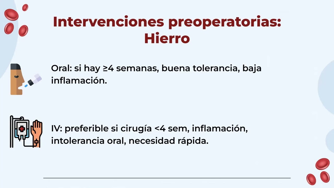 Evaluacion preanestesica 3: Anemia y PBM