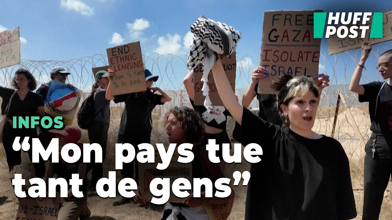 Ces Isra&eacute;liens manifestent &agrave; la fronti&egrave;re avec Gaza pour d&eacute;noncer leur &laquo; pays qui tue tant de gens&nbsp;&raquo;