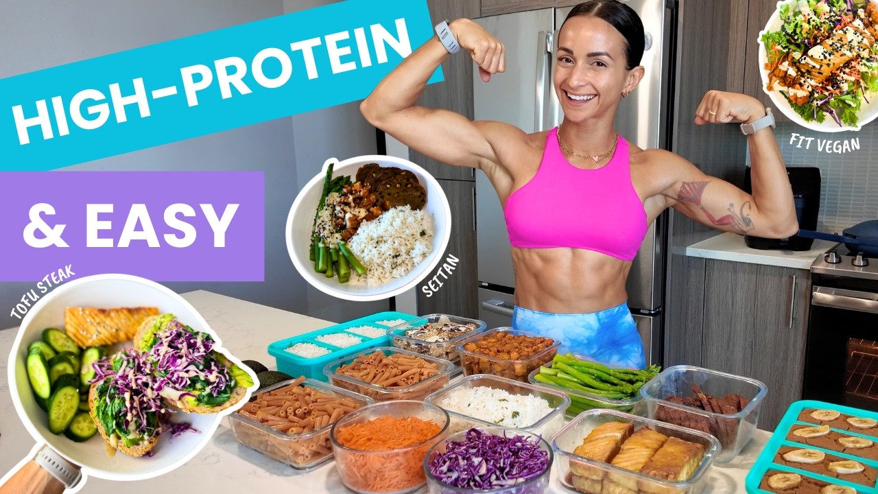 What I Meal Prep As A VEGAN Athlete 💪 Protein Packed & Easy