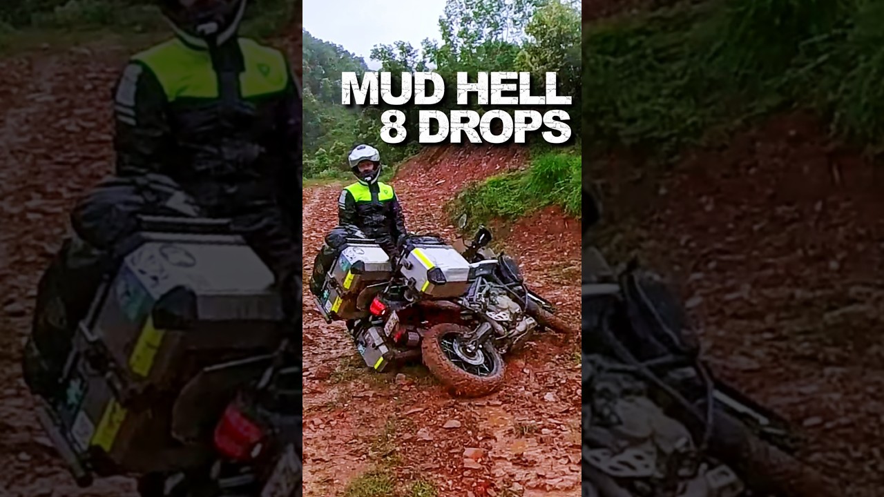 We Dropped the Bike 8 Times in 1KM… Nepal Mud Hell 😵‍💫 