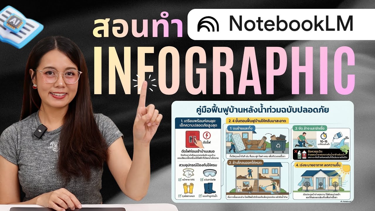 สอนทำ Infographic ด้วย NotebookLM เปลี่ยนข้อมูลเยอะๆ เป็นภาพในไม่กี่คลิ๊ก | ผู้หญิงแก้มกลม