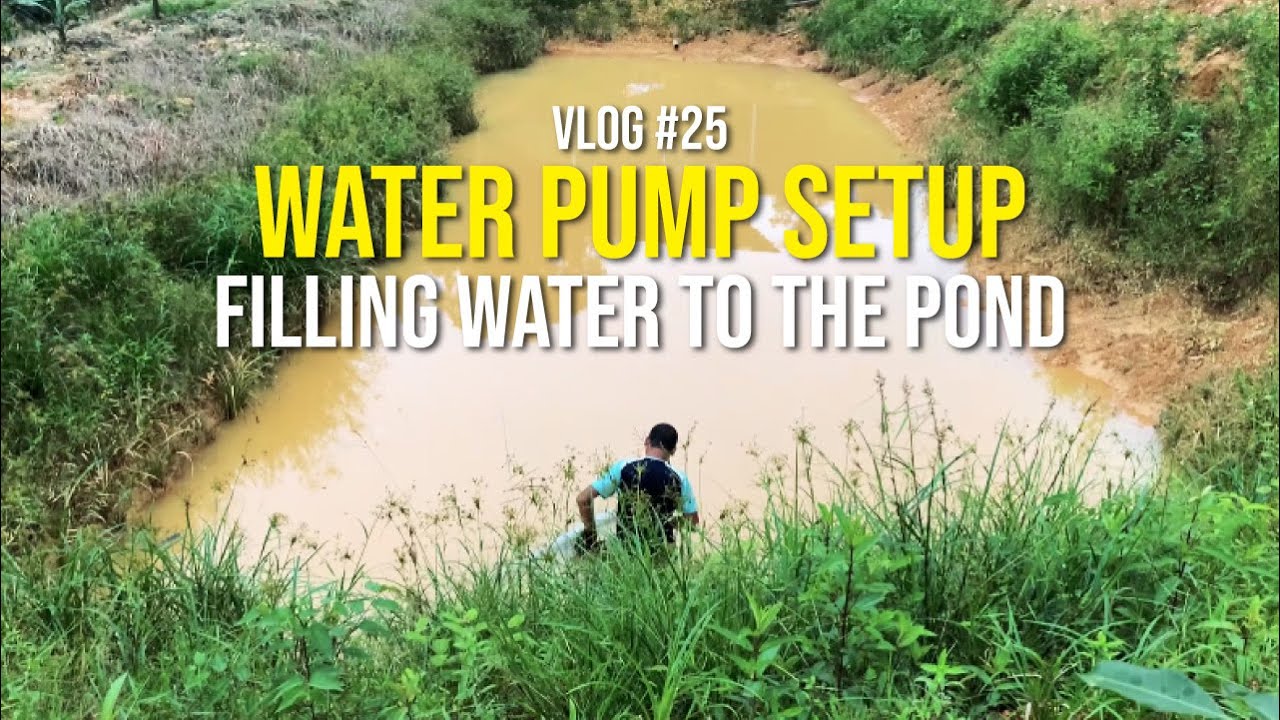 Vlog #25 - PENUHKAN AIR KOLAM UNTUK BAWA NAIK ATAS BUKIT DENGAN SOLAR PUMP