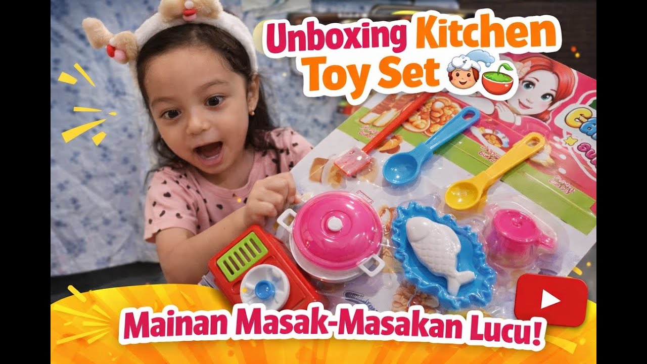 Unboxing Kitchen Toy Set 👩‍🍳🍲 Mainan Masak Masa