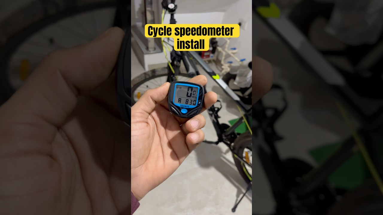 Cycle speedometer install 