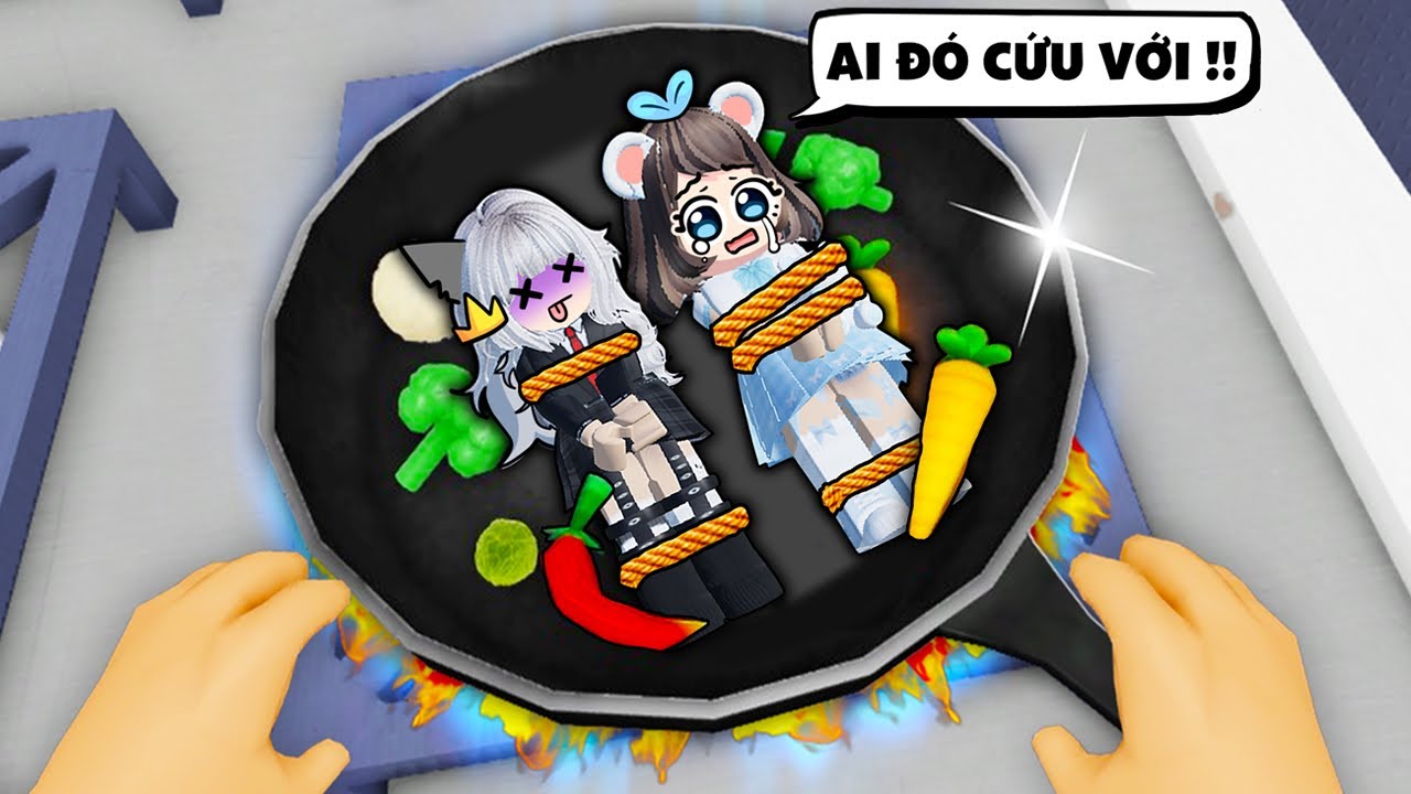 Mèo Simmy Và Sammy Bị ĐẦU BẾP ĐIÊN Đem Đi Nấu Ăn Trong Roblox 👹🔪
