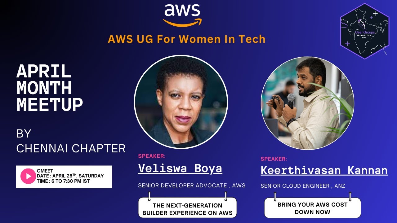 AWS UG Women in Tech Chennai | April Virtual Meetup