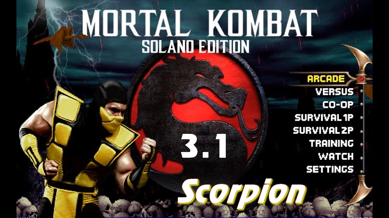 Mortal Kombat - Solano Edition 3.1 - Scorpion UMK3 Gameplay