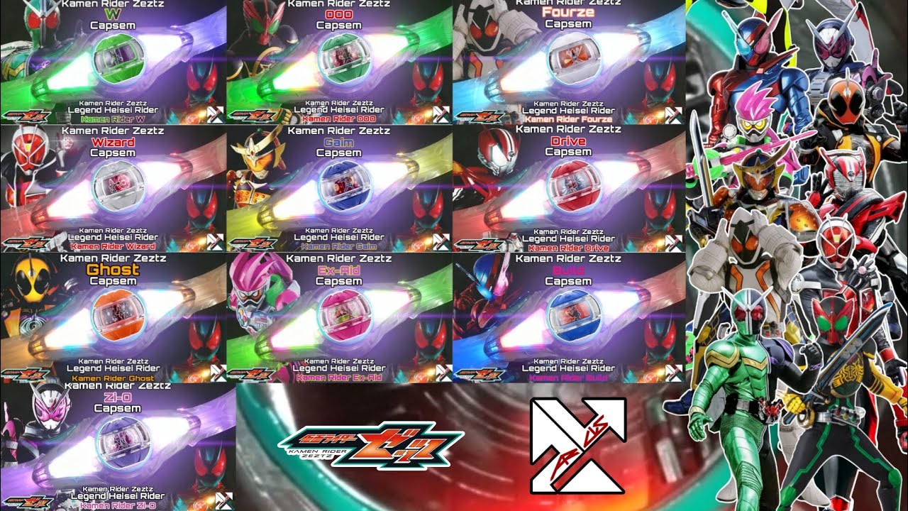 ZEZTZ | LEGEND RIDER HEISEI PHASE 2 CAPSEM (HENSHIN SOUND) - KAMEN RIDER ZEZTZ