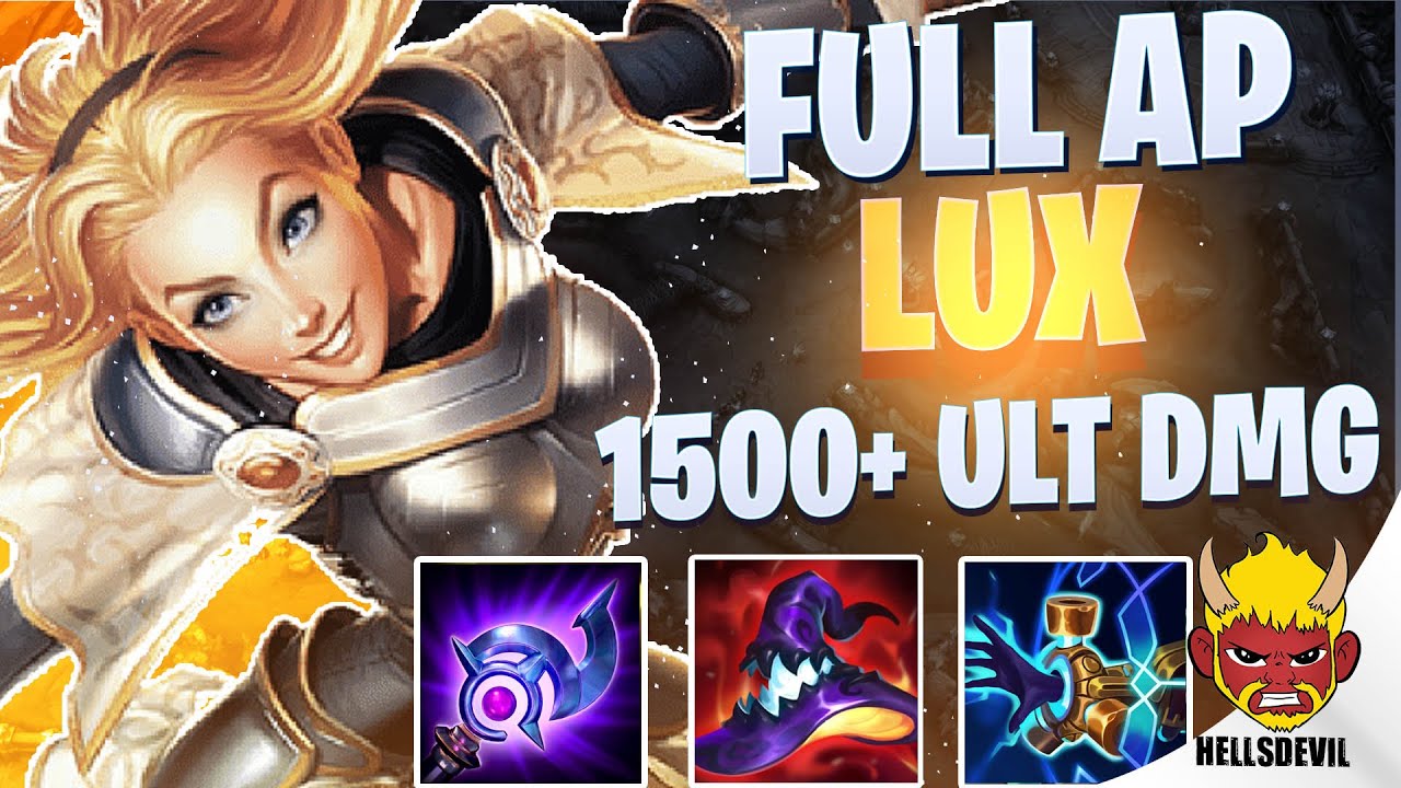 WILD RIFT | FULL AP LUX = 1500+ DAMAGE ULTS! | Challenger Lux Gameplay | Guide & Build