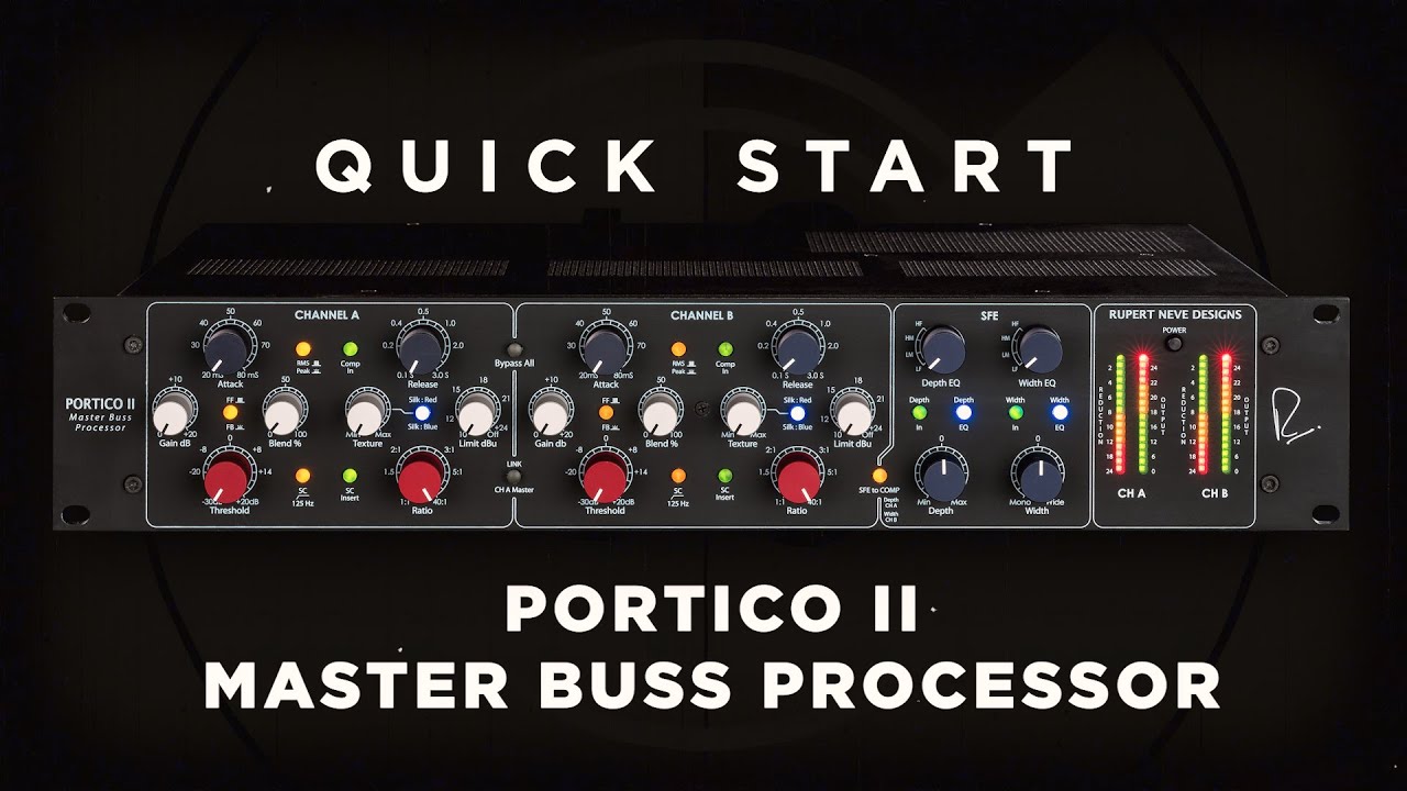 Quick Start: The Portico II Master Buss Processor