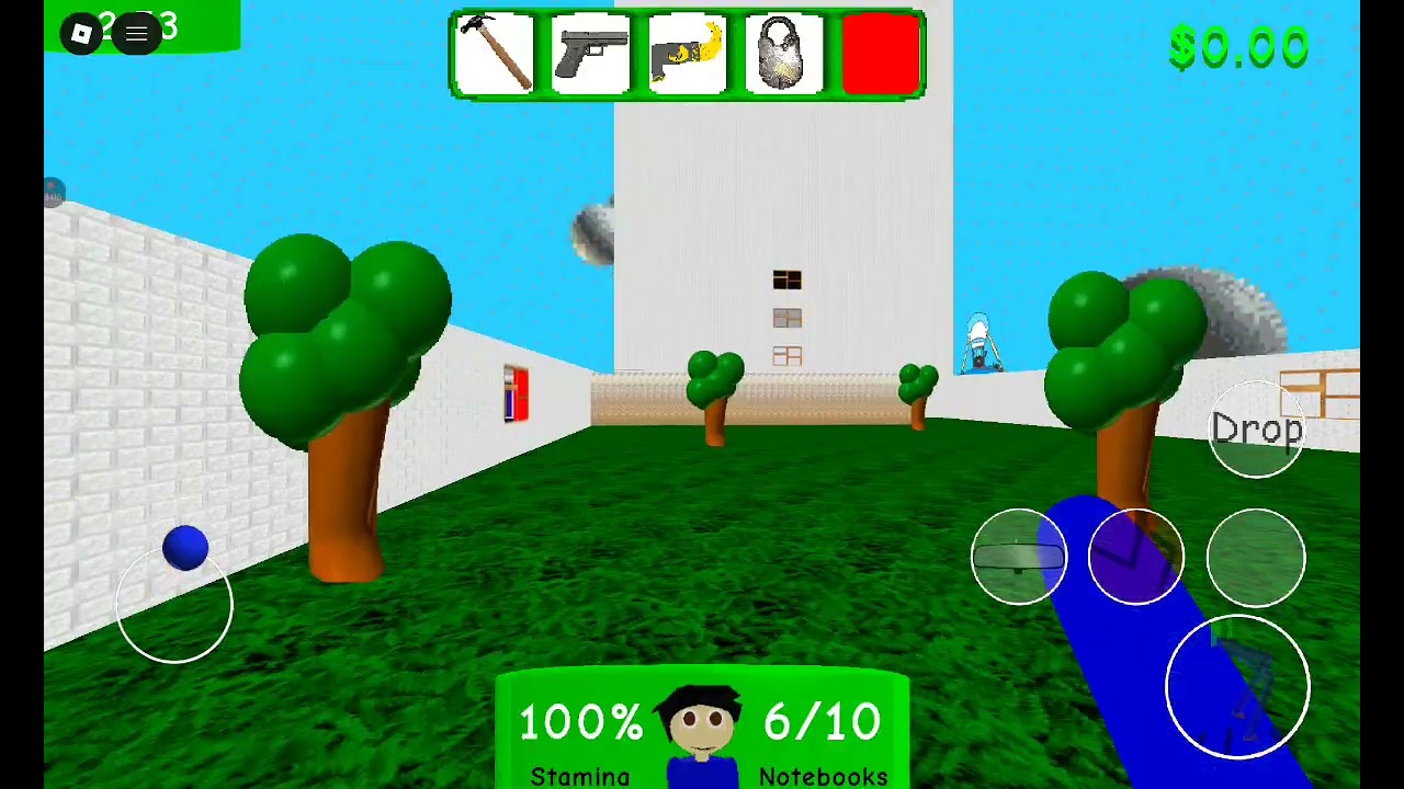 Playing raldi's crackhouse on roblox