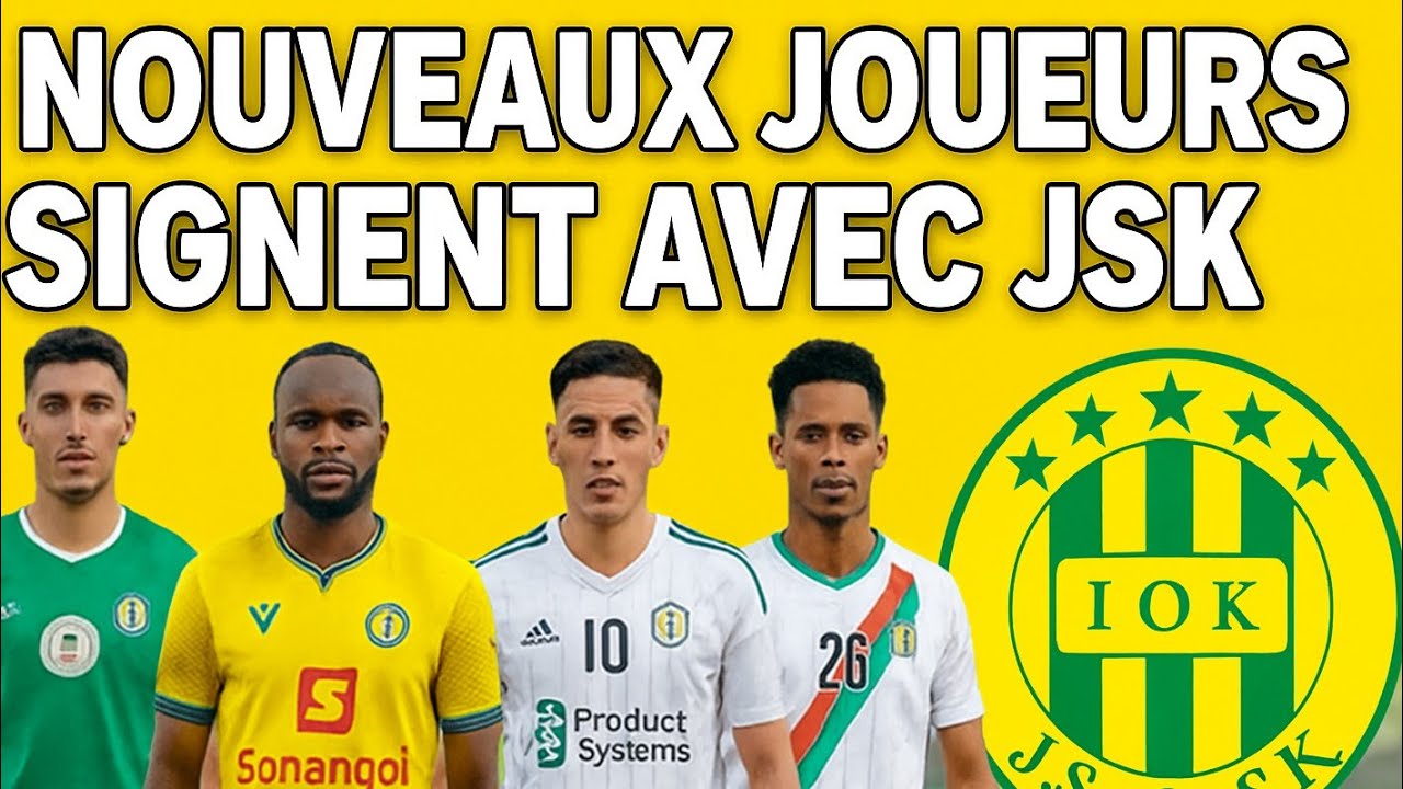 الدولي السوداني عامر يونس يوقع في شبيبة القبائل رفقة معوش و تيكسيرا و بولقابول nouveaux joueurs JSK 