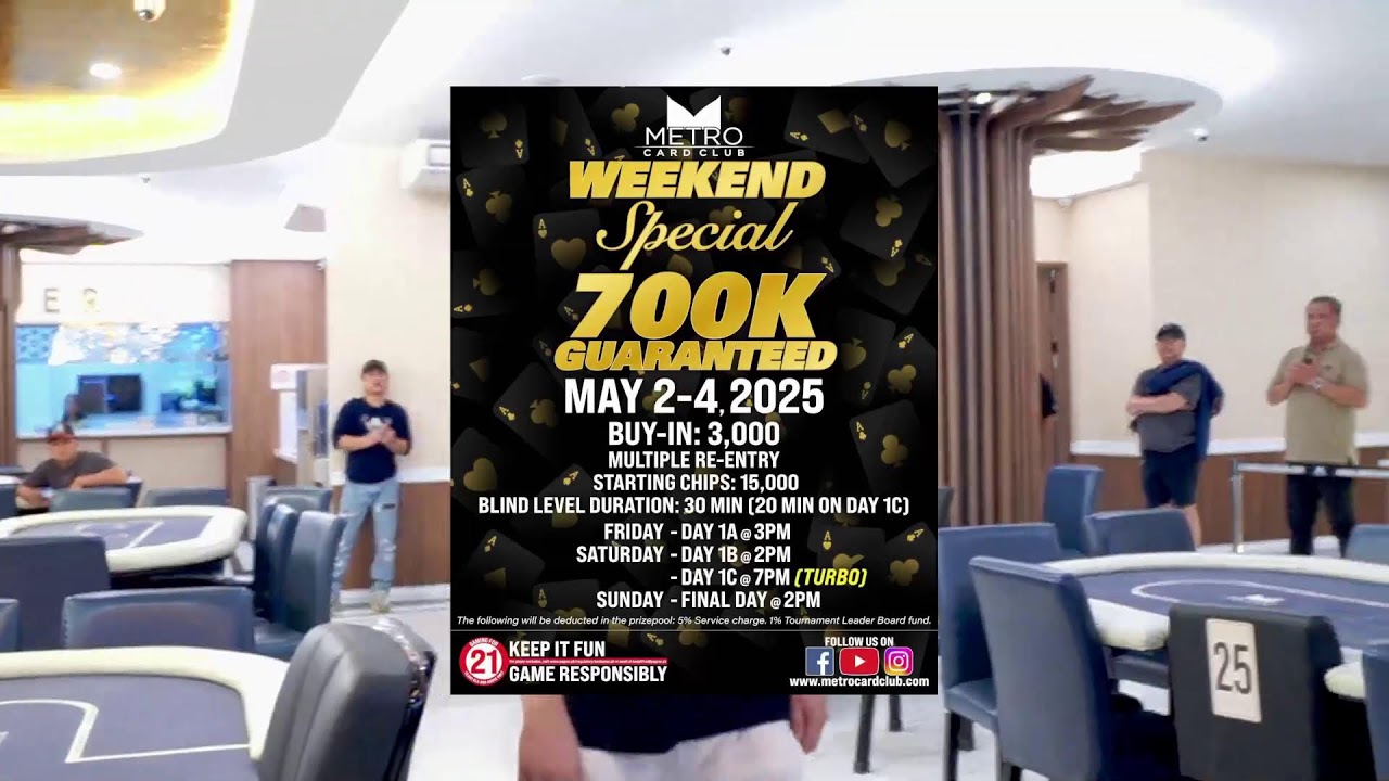 Metro Card Club 2025 - Philippine Poker Tournament 4 Million Guaranteed Final Table