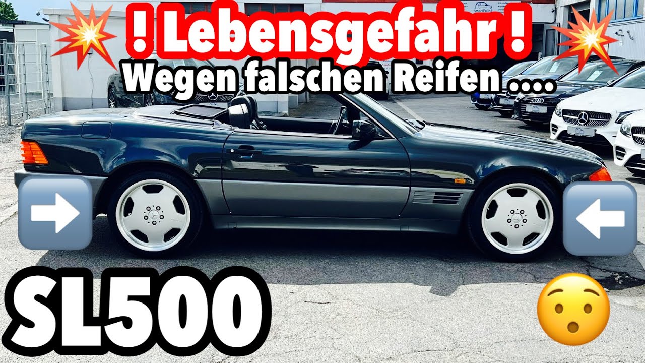 TÜV Prüfer bringt mich in Lebensgefahr 😯 // durch falsche Reifen Kombination🛞🤬 Mercedes SL 500