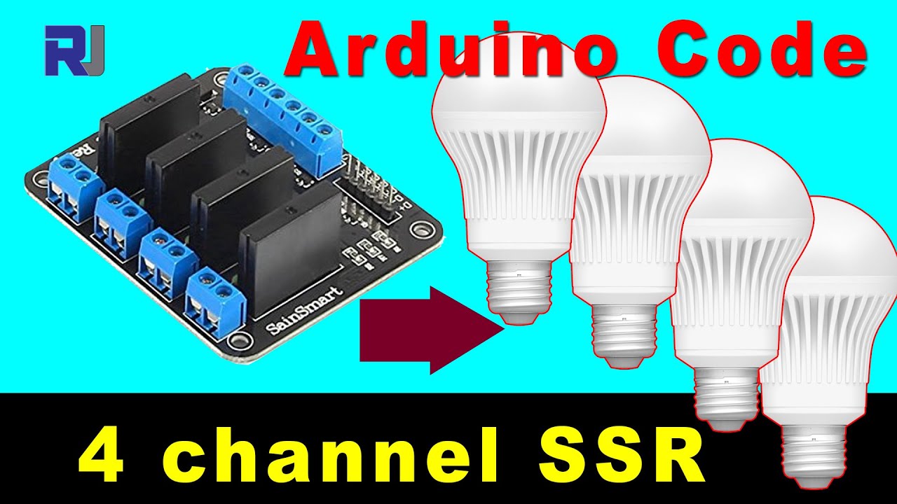 Домашняя автоматика: 4-канальное твердотельное реле с Arduino для управления 4 лампочками или наг...