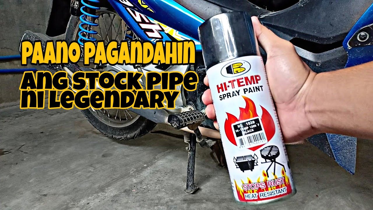 Paano i paint ang stock pipe | balik alindog | suzuki smash 115