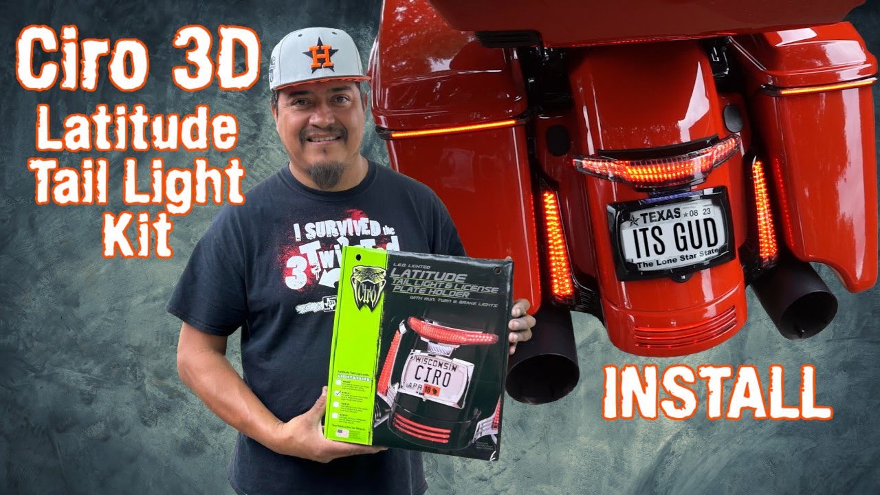 CIRO 3D LATITUDE TAIL LIGHT & License Plate Holder | LIGHTSTRIKE LIGHTING #howto #howtoinstall