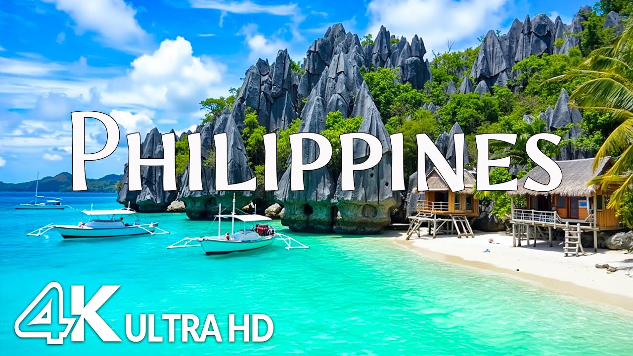 PHILIPPINES 4K &ndash; Breathtaking Beauty, Lush Tropical Landscapes & Island Paradise with Relaxing Music