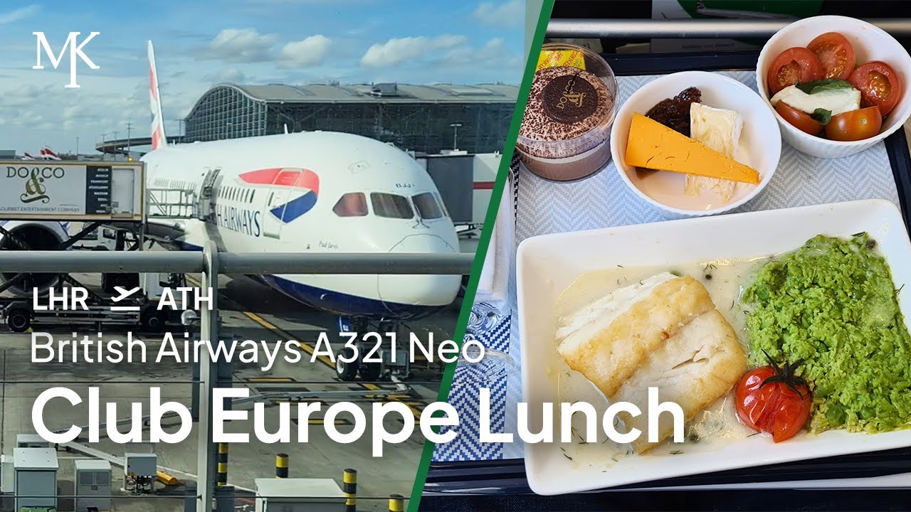 British Airways Business Class -  London Heathrow to Athens in Club Europe