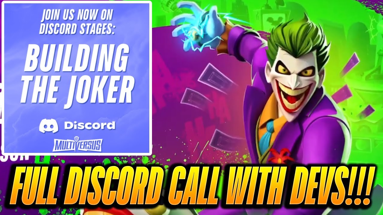 MultiVersus Building The Joker FULL Discord Stage With Devs!!!