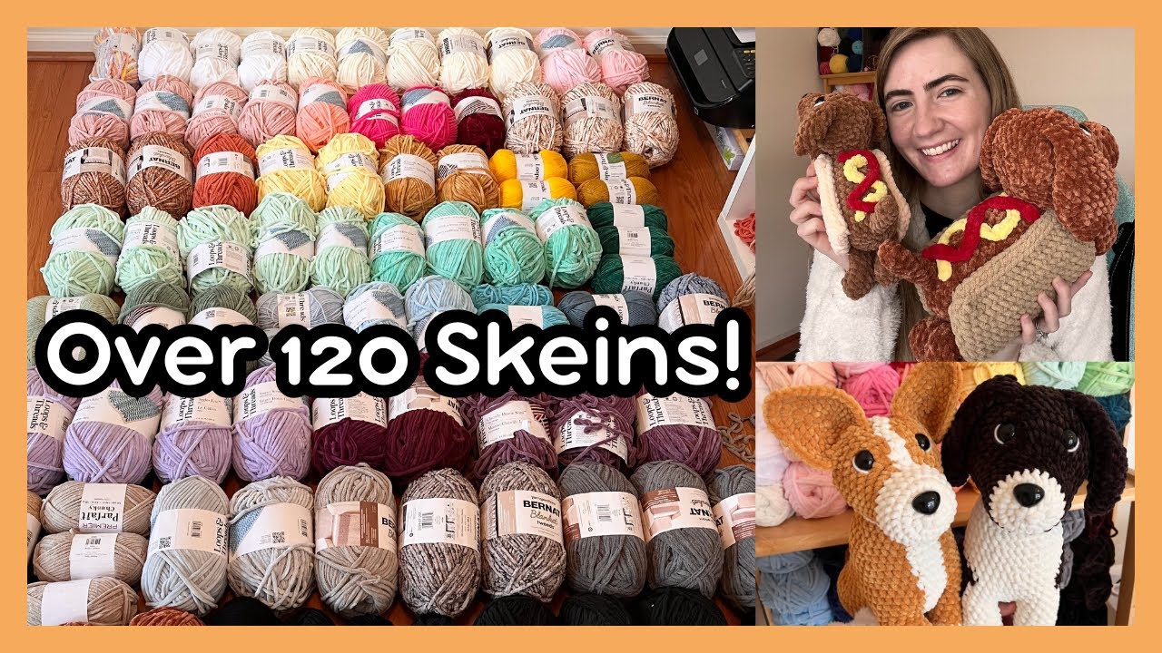 My LARGEST Yarn Haul Yet 🧶 Hot Dog Pattern Release, Custom Orders & Q&A Session🧡 Crochet & Chat Vlog