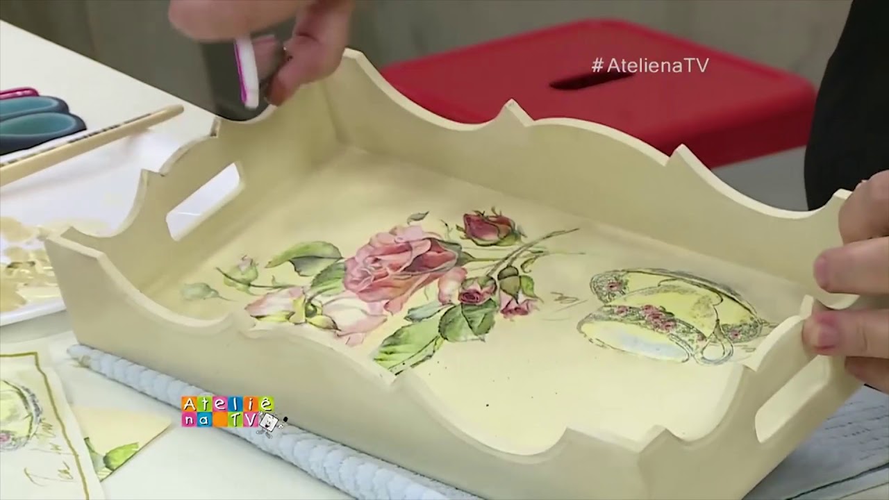 Decoupage com guardanapos com Rose Rodrigues l Ateliê na TV