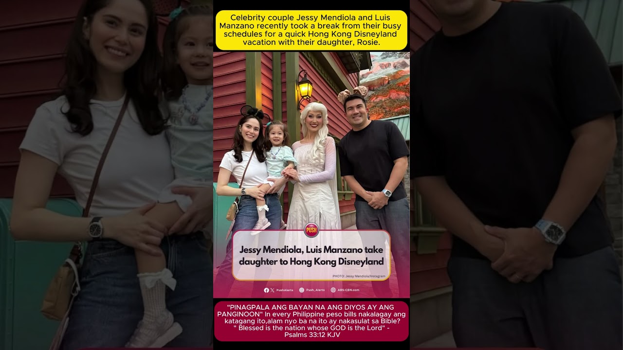 Jessy Mendiola and Luis Manzano recently took a break for a quick Hong Kong Disneyland vacation