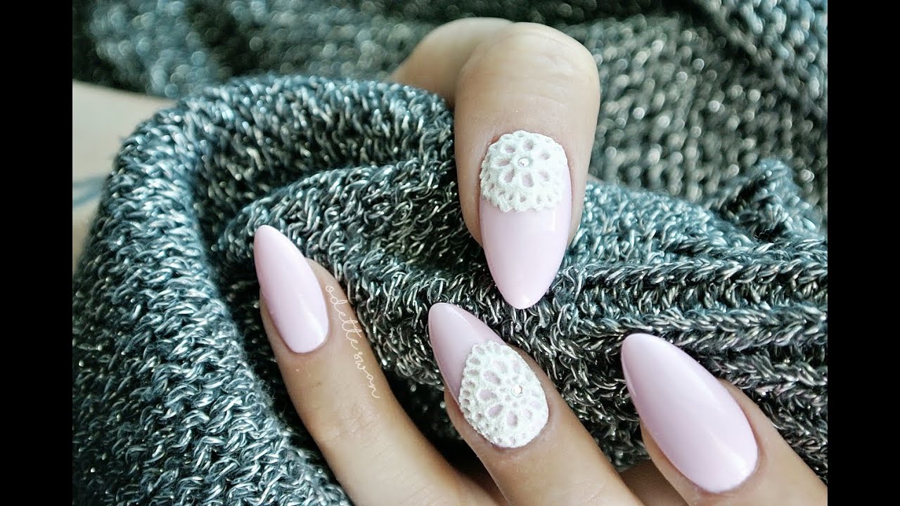 Koronka 3D! | 3D Lace effect | nail art tutorial | Indigo Nails